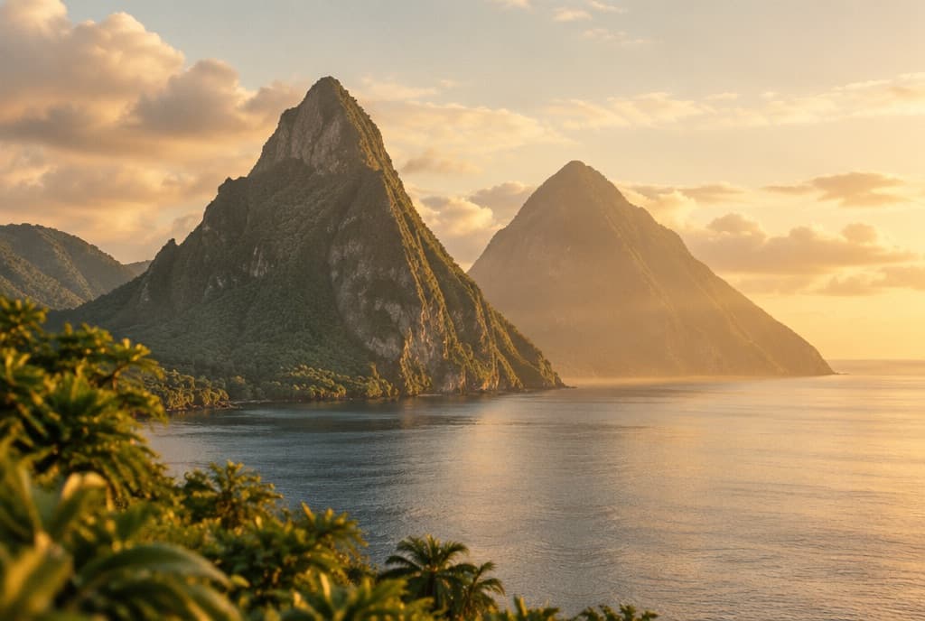 Landscape of St Lucia